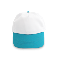 ШАПКА STEFANO, БЯЛА+СВЕТЛО СИНЬО