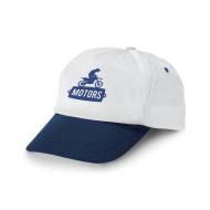 ШАПКА STEFANO, БЯЛА+ТЪМНО СИНЬО