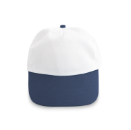 ШАПКА STEFANO, БЯЛА+ТЪМНО СИНЬО