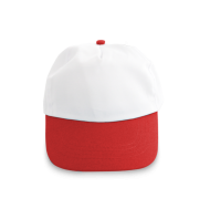 ШАПКА STEFANO, БЯЛА+ЧЕРВЕНО