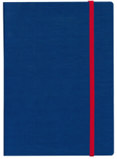 ТЕФТЕР А5 С ЛАСТИК,  СИН