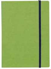 ТЕФТЕР А5 С ЛАСТИК,  СВЕТЛО ЗЕЛЕН