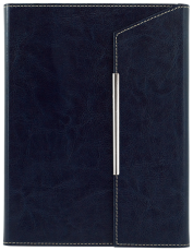 ПАПКА А5 С ПОХЛУПАК,  ТЪМНО СИНЯ