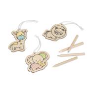 ДЪРВЕН КОМПЛЕКТ ЗА РИСУВАНЕ FAUNE