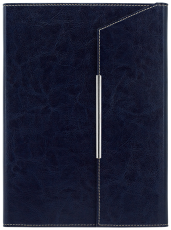 ПАПКА В5 С ПОХЛУПАК, ТЪМНО СИНЯ