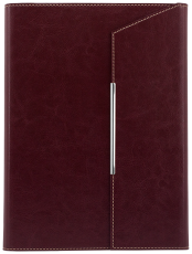 ПАПКА В5 С ПОХЛУПАК, БОРДО