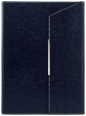 ПАПКА А4 С ПОХЛУПАК, ТЪМНО СИНЯ