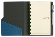 ТЕФТЕР А5 СЪС СПИРАЛА И МЯСТО ЗА ХИМИКАЛ, СИН