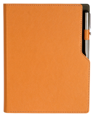 ТЕФТЕР А5 СЪС СПИРАЛА И МЯСТО ЗА ХИМИКАЛ,ОРАНЖЕВ