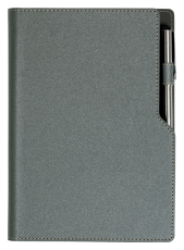 ТЕФТЕР А5 СЪС СПИРАЛА И МЯСТО ЗА ХИМИКАЛ, СИВ