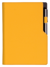 ТЕФТЕР А5 СЪС СПИРАЛА И МЯСТО ЗА ХИМИКАЛ, ЖЪЛТ