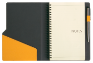 ТЕФТЕР А5 СЪС СПИРАЛА И МЯСТО ЗА ХИМИКАЛ, ЖЪЛТ