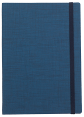ТЕФТЕР А5 С ЛАСТИК,  СИН