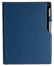 ТЕФТЕР А5 СЪС СПИРАЛА И МЯСТО ЗА ХИМИКАЛ, СИН