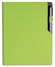 ТЕФТЕР А5 СЪС СПИРАЛА И МЯСТО ЗА ХИМИКАЛ, СВЕТЛО ЗЕЛЕН