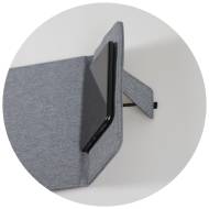 ПОДЛОЖКА ЗА МИШКА С БЕЗЖИЧНО ЗАРЕЖДАНЕ, СИВА