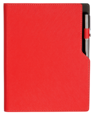 ТЕФТЕР А5 СЪС СПИРАЛА И МЯСТО ЗА ХИМИКАЛ, ЧЕРВЕН