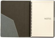 ТЕФТЕР А5 СЪС СПИРАЛА, СИВ