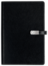 ТЕФТЕР А5 СЪС ЗАКОПЧАЛКА, ЧЕРЕН