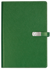 ТЕФТЕР А5 СЪС ЗАКОПЧАЛКА, ТЪМНО ЗЕЛЕН