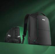 РАНИЦА ПРОТИВ КРАЖАБА XENON, СЪС ЗЕЛЕНИ ЕЛЕМЕНТИ