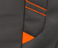 РАНИЦА ЗА ЛАПТОП CITY,ЧЕРНА С ОРАНЖЕВИ ЕЛЕМЕНТИ