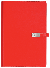 ТЕФТЕР А5 СЪС ЗАКОПЧАЛКА, ЧЕРВЕН