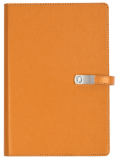 ТЕФТЕР А5 СЪС ЗАКОПЧАЛКА, ОРАНЖЕВ